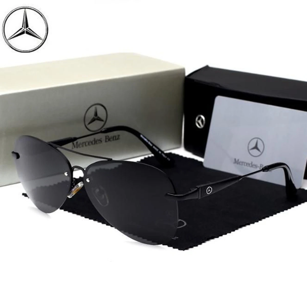 Luxury Mercedes-Benz Sunglass - M743G Black Replica Edition