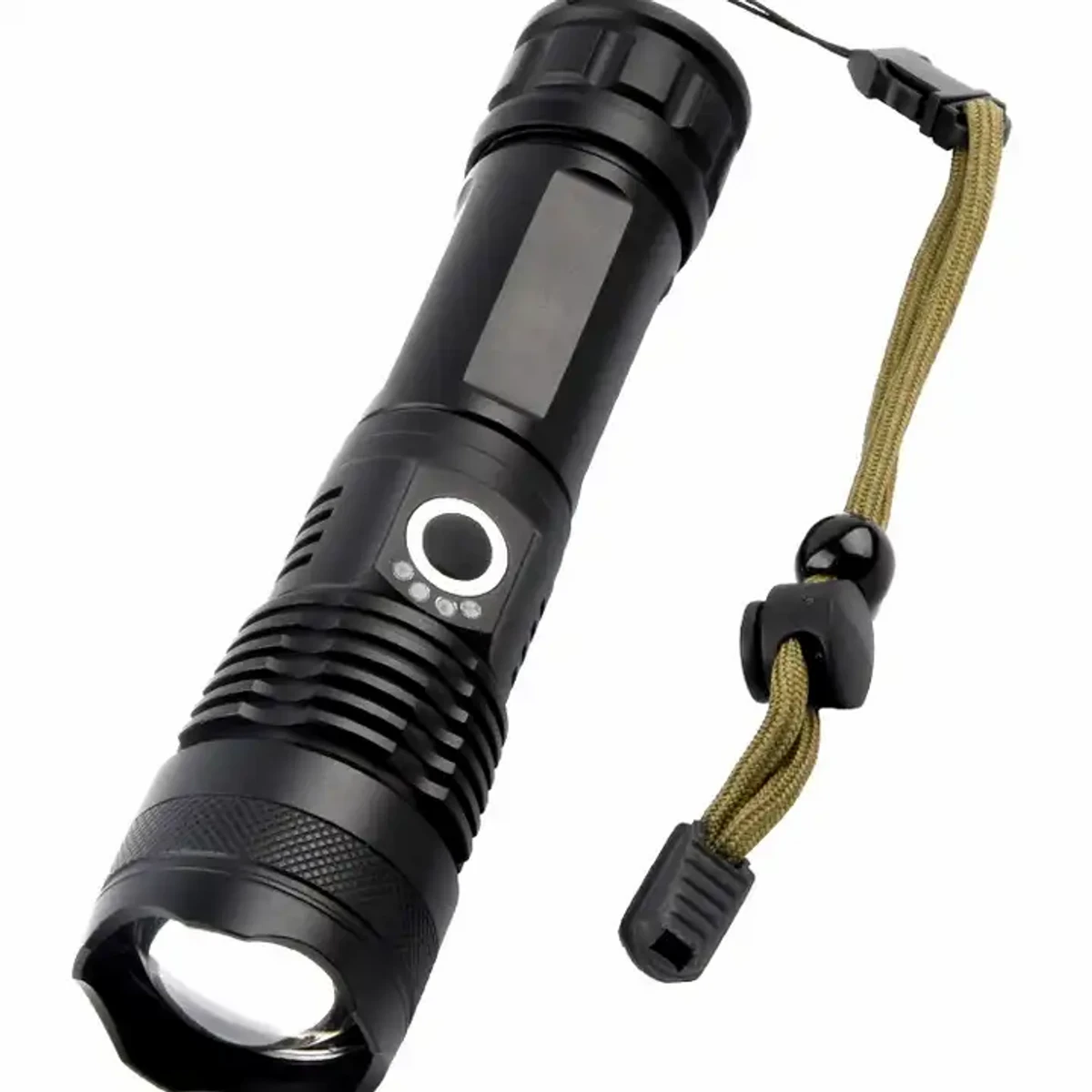 Rechargeable Waterproof Zoom LED Flashlight USB Torch Light (XHP 50)