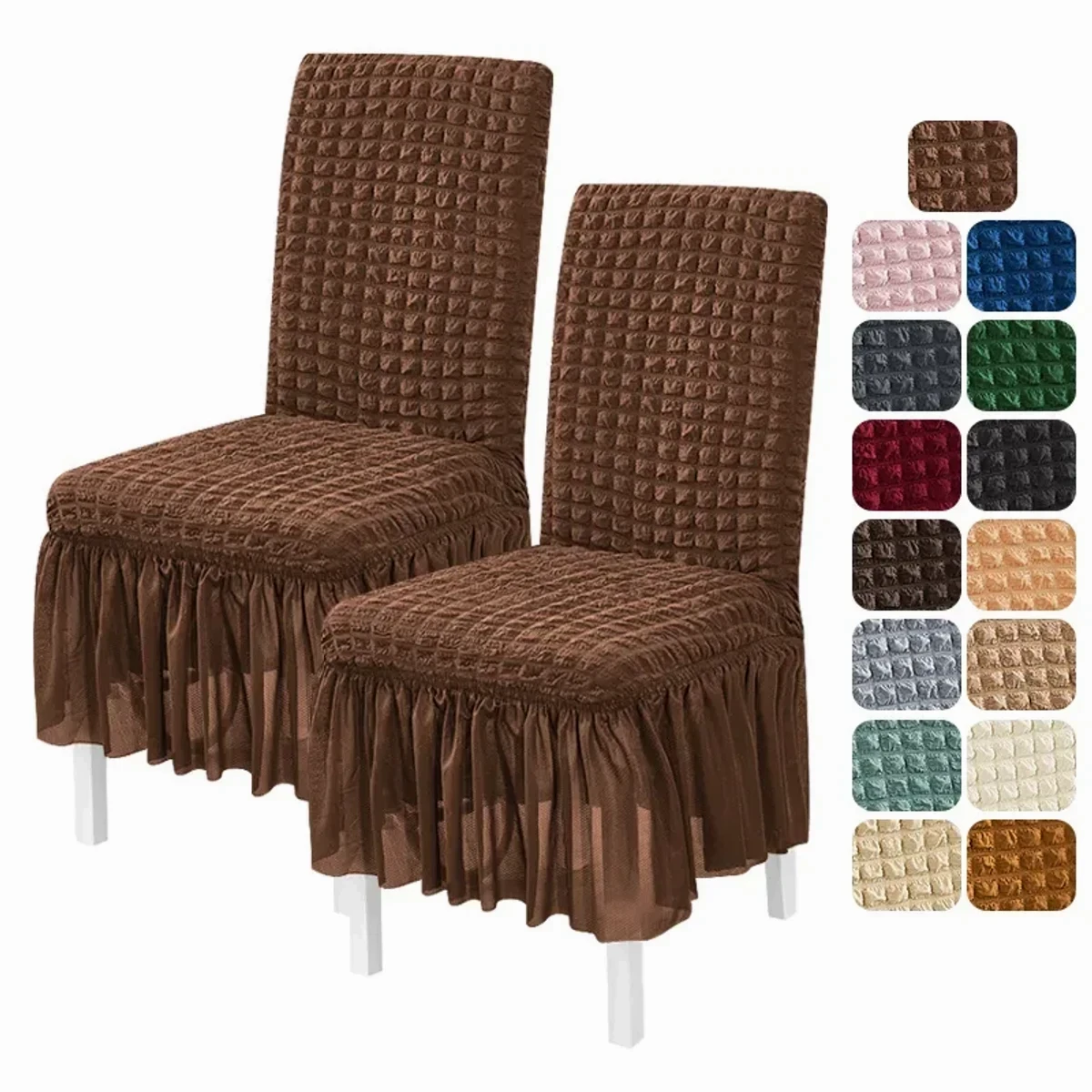 Chair Covers for Dining Room Seat (coffee colour)